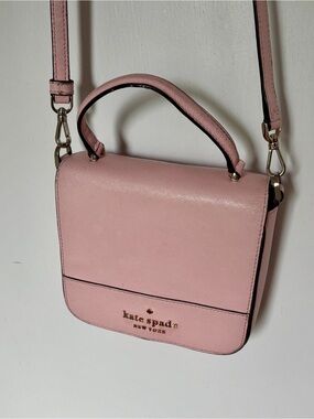 kate spade Pink Saffiano Leather Crossbody Top-Handle Bag